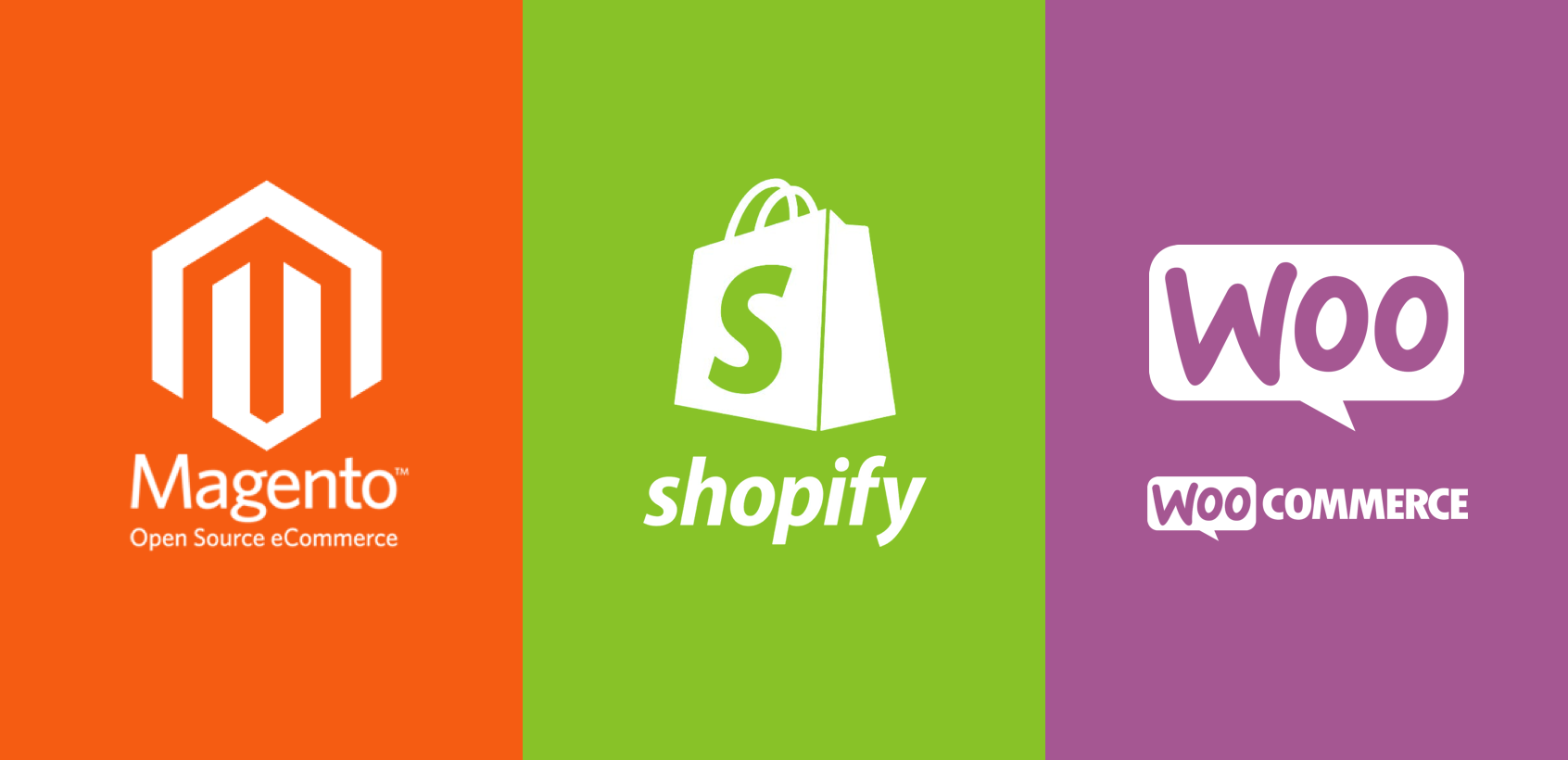 Shopify vs WooCommerce vs Magento